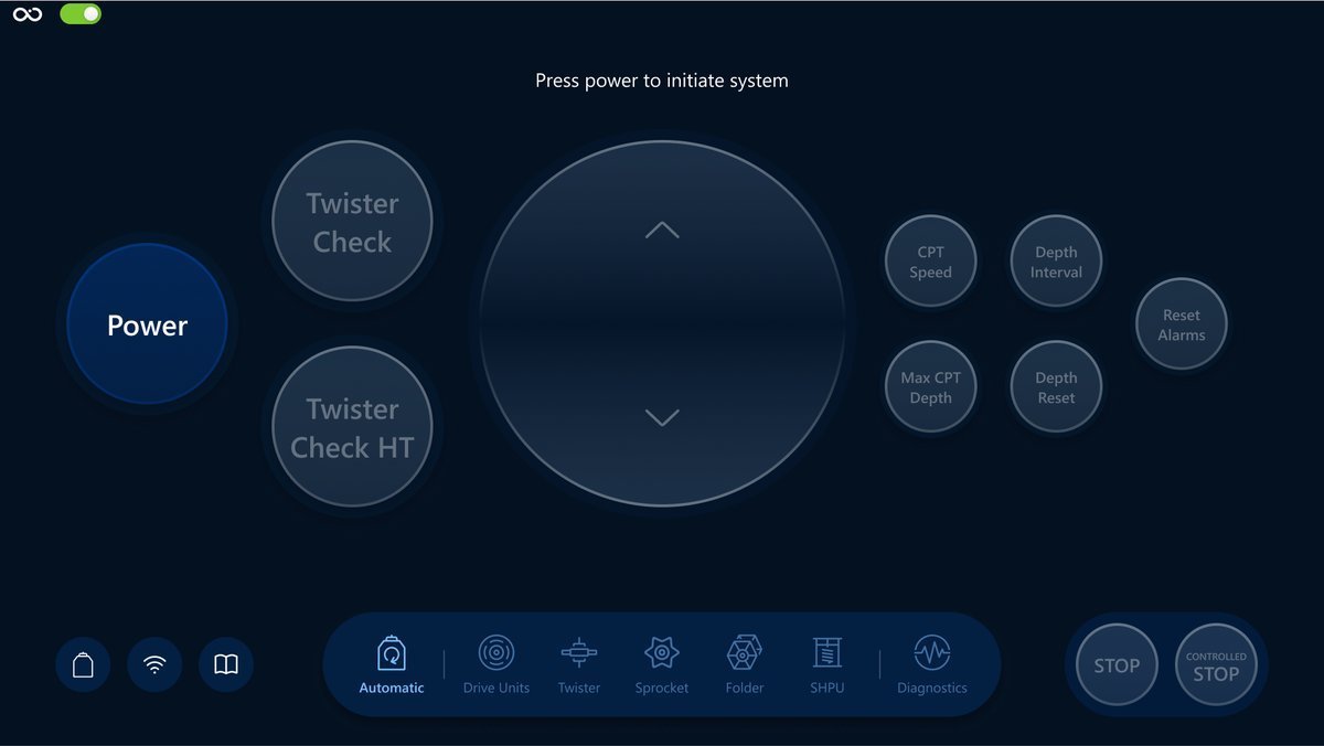 Controls system is powered off 