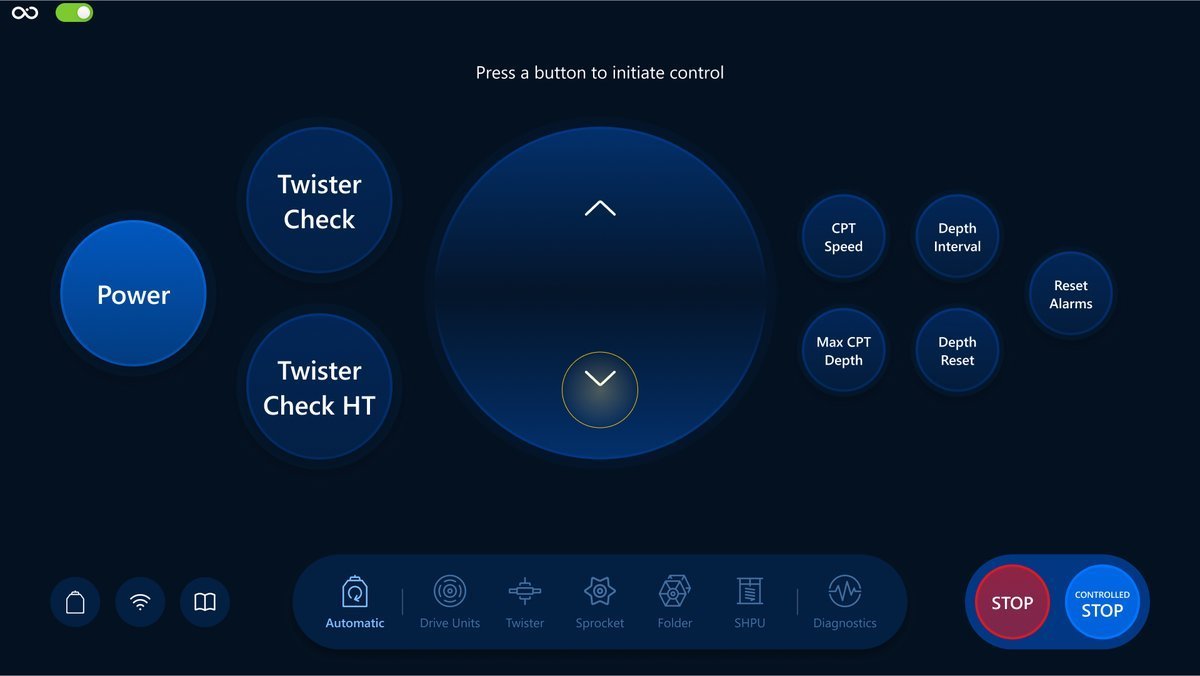 Tap on a Push button