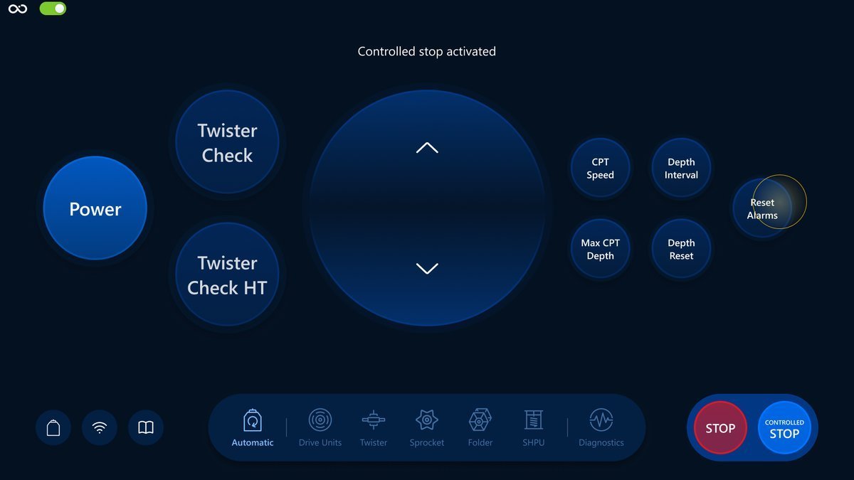 Reset Alarms on a Visualization screen
