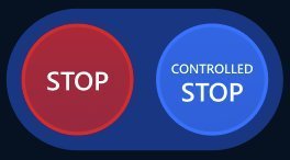 Stop and Controlled Stop buttons