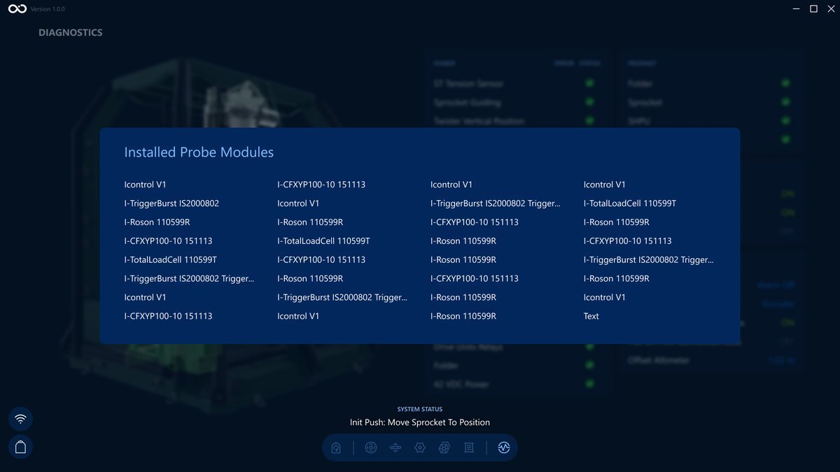 The modal on the visualization screen