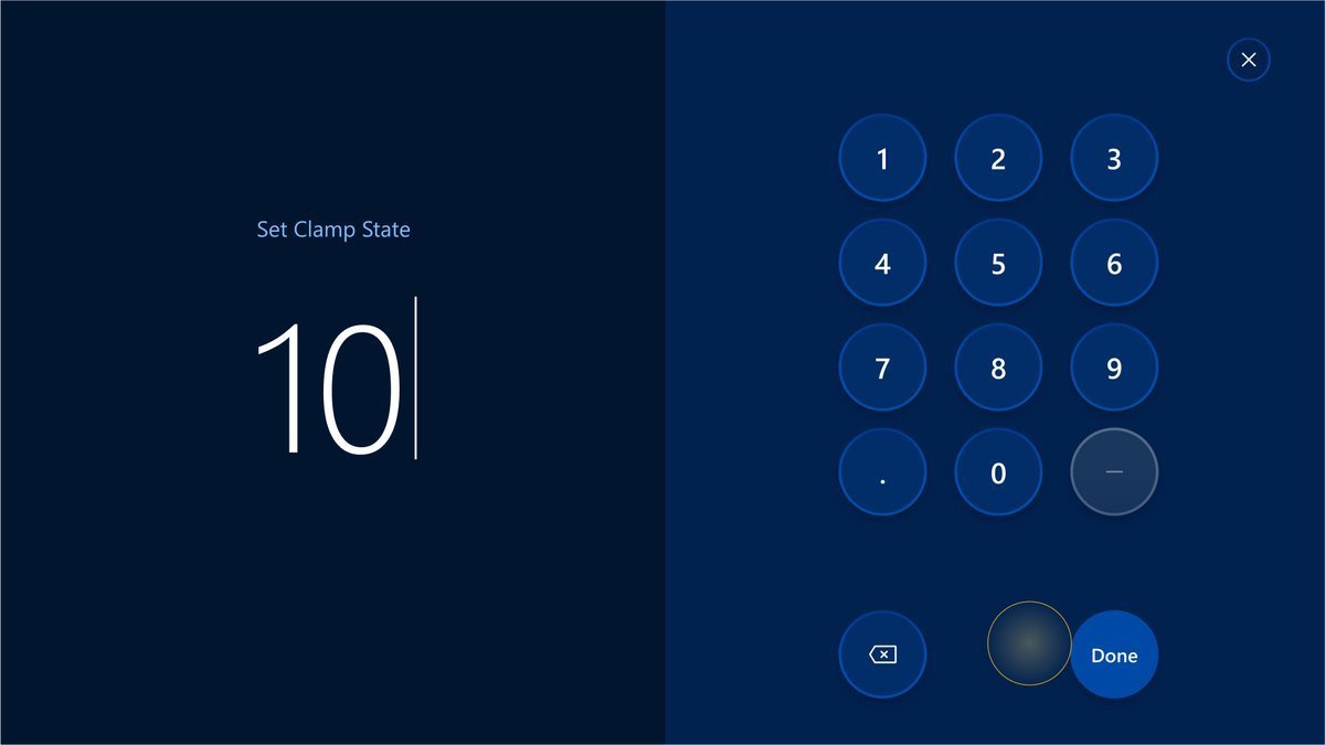 Clamp State modal