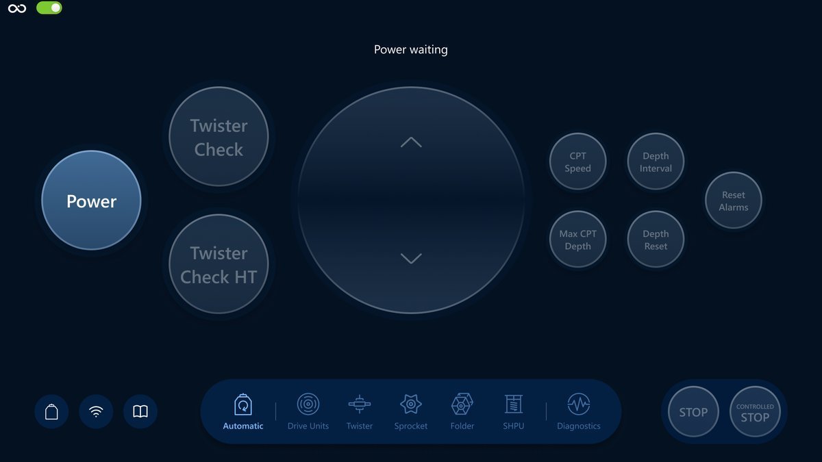 Start button in waiting status