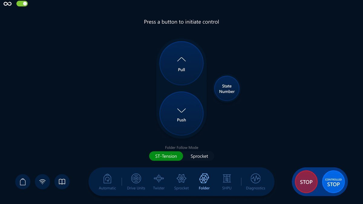 Folder screen