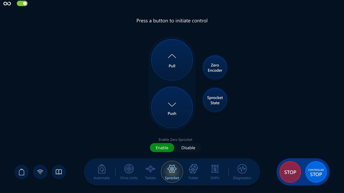 Navigate to Sprocket screen