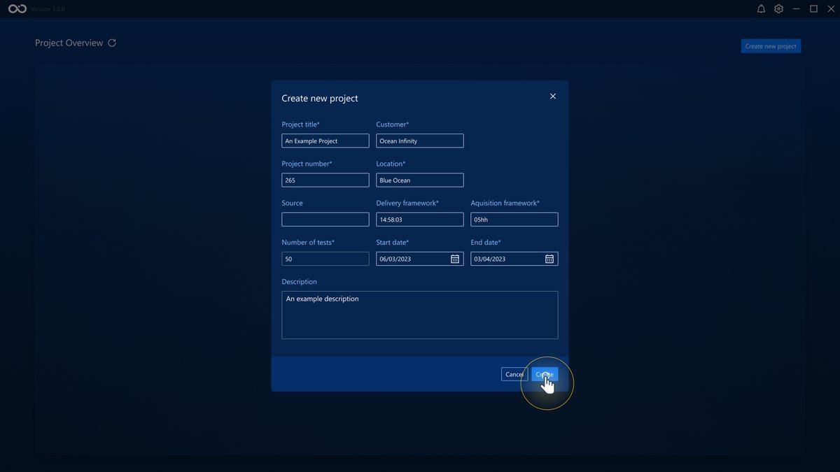 Create Project Modal