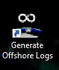 Generate Offshore Logs shortcut