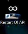 Restart OI API shortcut